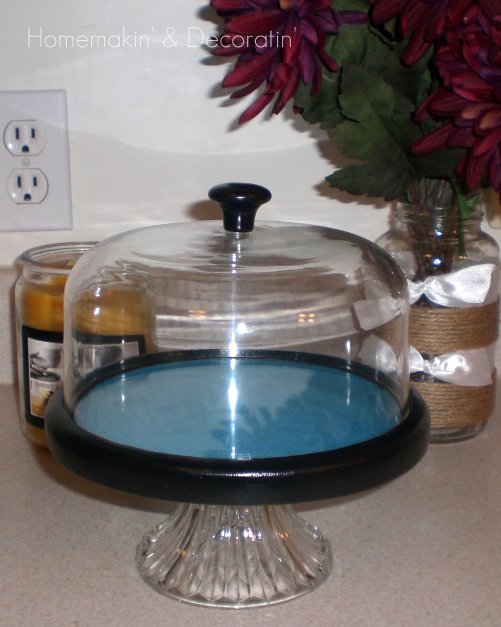 Homemakin and Decoratin Cheese Dome Makeover