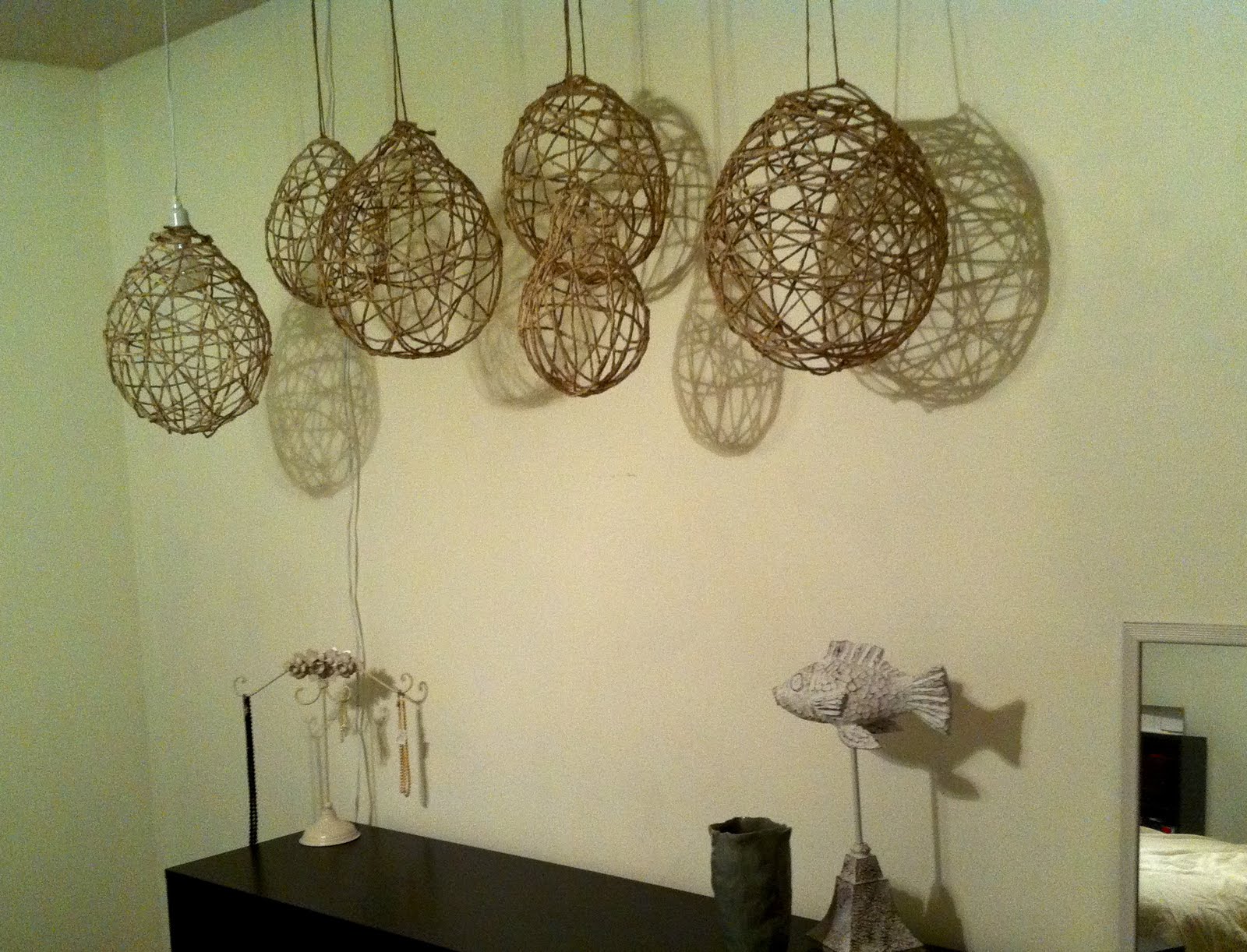 design devotee DIY Jute String Chandeliers