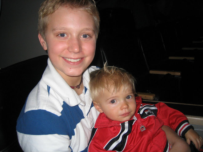 With Uncle Cameron at a Nuggets game in Colorado