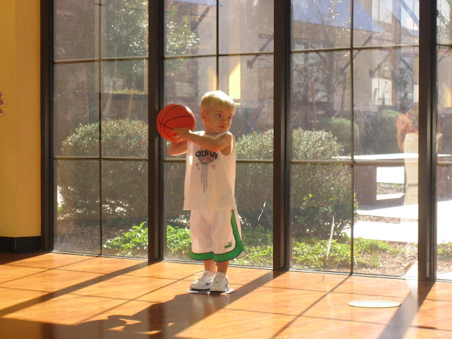 Kolton at basketball class