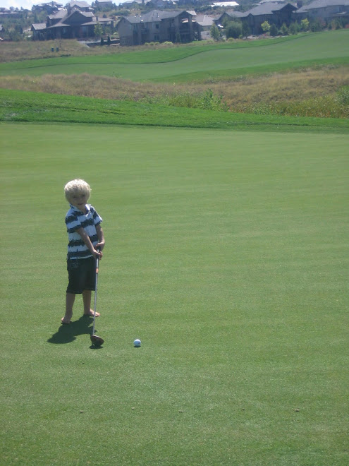 Kolton is a golf addict thanks to Grandpa Olsen