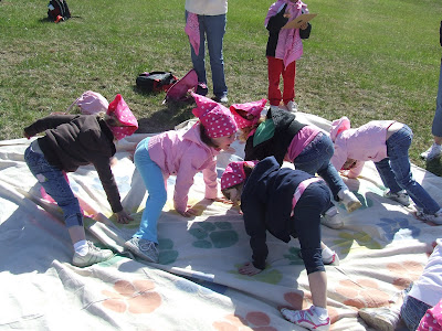 Kids Playing Twister