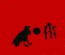 bird on red