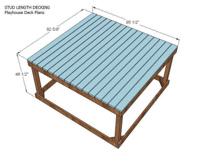 Playhouse Deck Options Ana White