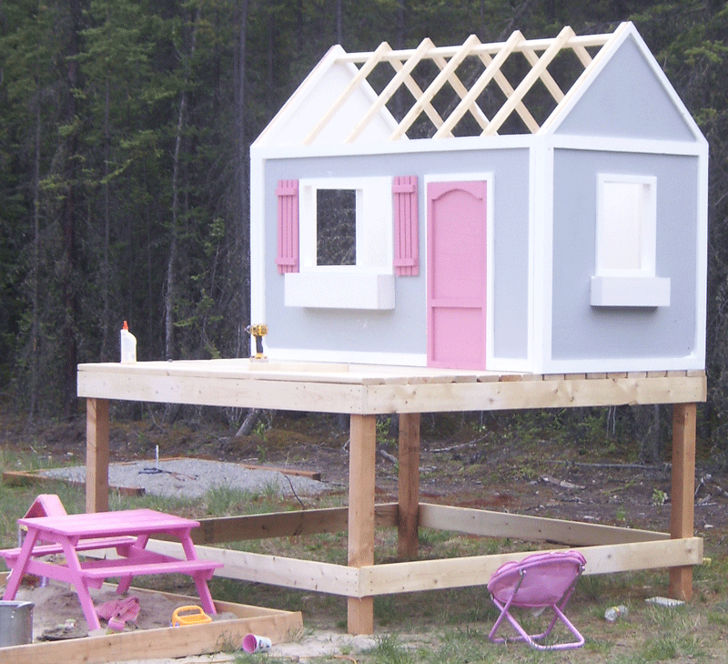 Ana White Playhouse Roof DIY Projects