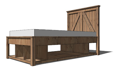 wood bed frame plans free