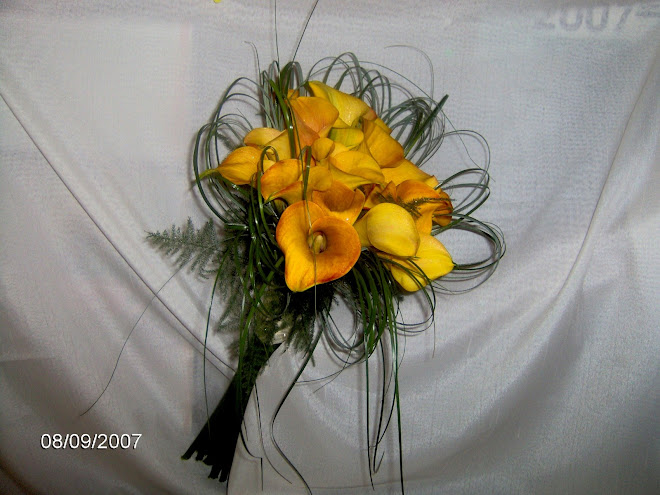 Bouquet de Calas amarillas