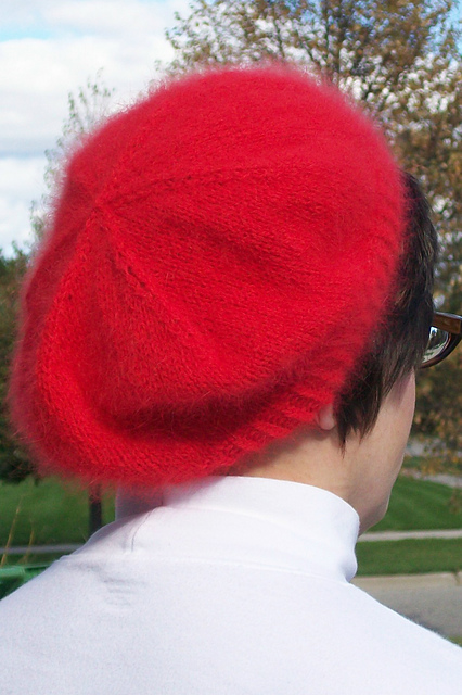 Not Just a Purl Girl: She Knit a Raspberry Beret