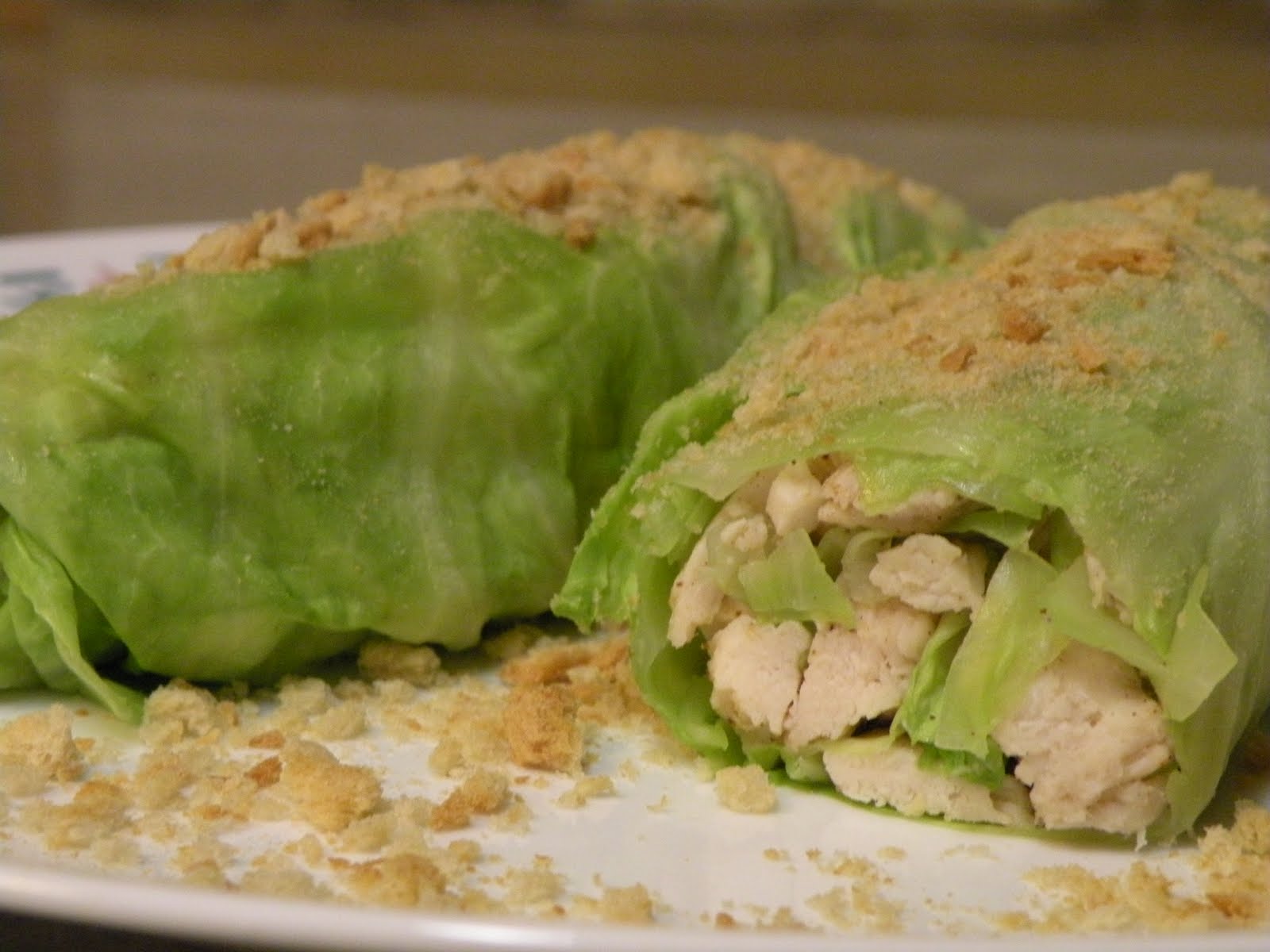 The continual experimenting in our kitchens. Chicken Cabbage "Egg