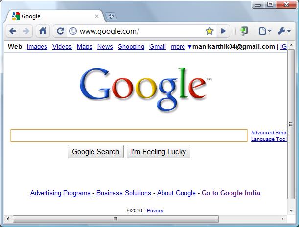 google chrome search bar