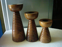 Teak Candle Stand