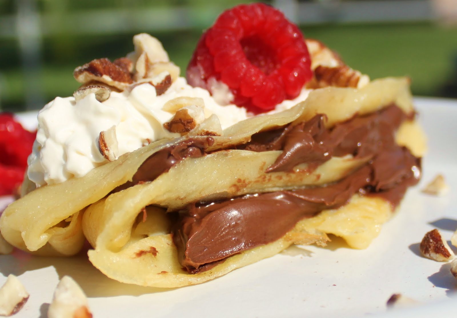 Raspberry Nutella Hazelnut Crepe Recipe What's Cookin' Italian Style