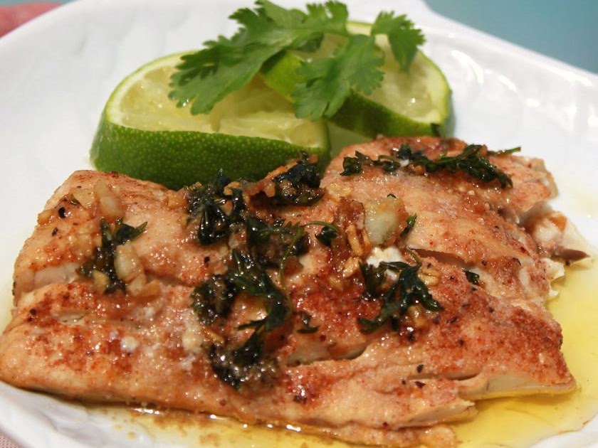 Grilled Fresh Florida Seasoned Redfish with Lime Butter Sauce What's