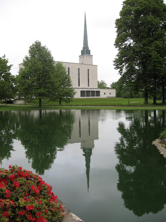 The London England Temple Reflecting Pool