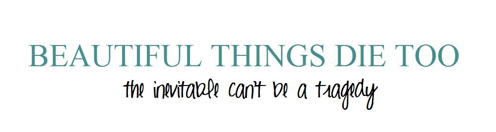 Beautiful Things Die Too
