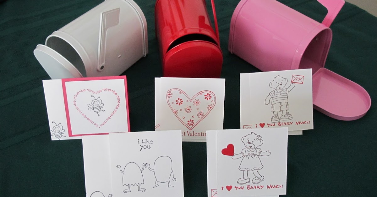 My Stamping Friends: Kid's Valentine Day Card Class