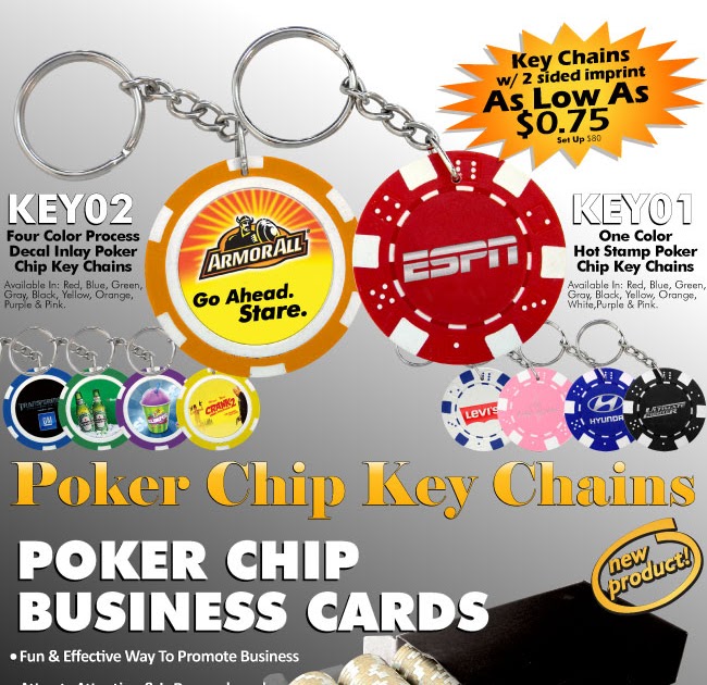 BRAND CREATIVE Poker Chip Business Cards & Keytags