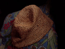 Chapéu de crochê palha