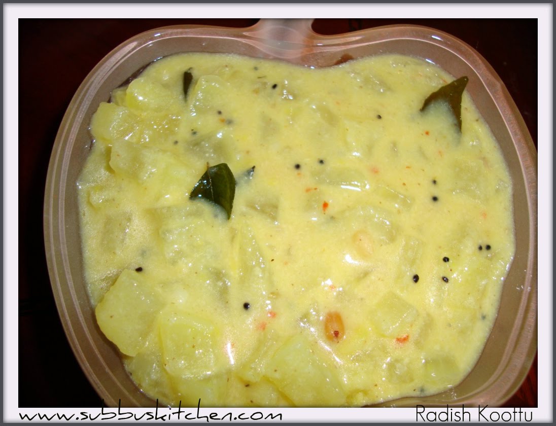 Radish Kootu (Mullangi Kootu) Subbus Kitchen