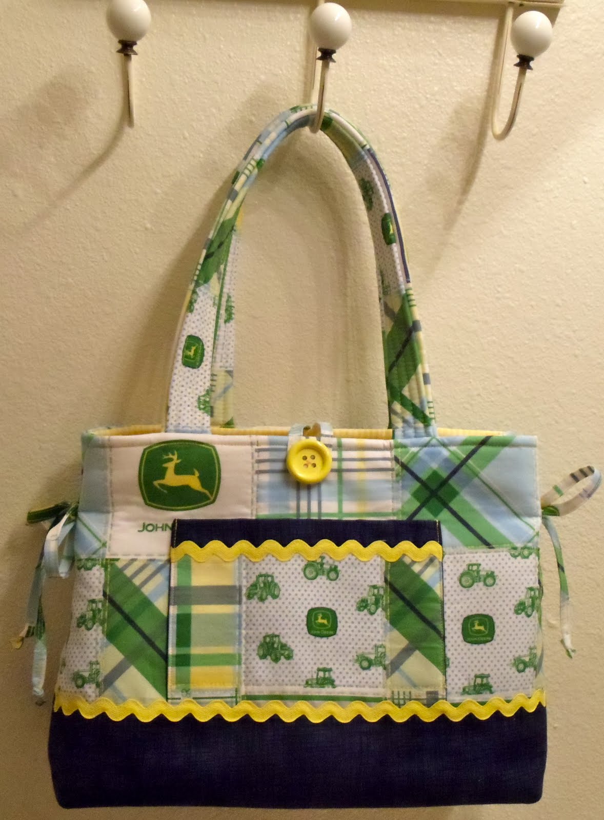 Sew Baby Crazy John Deere Diaper bag!