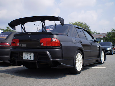 matte black wira wide body evo