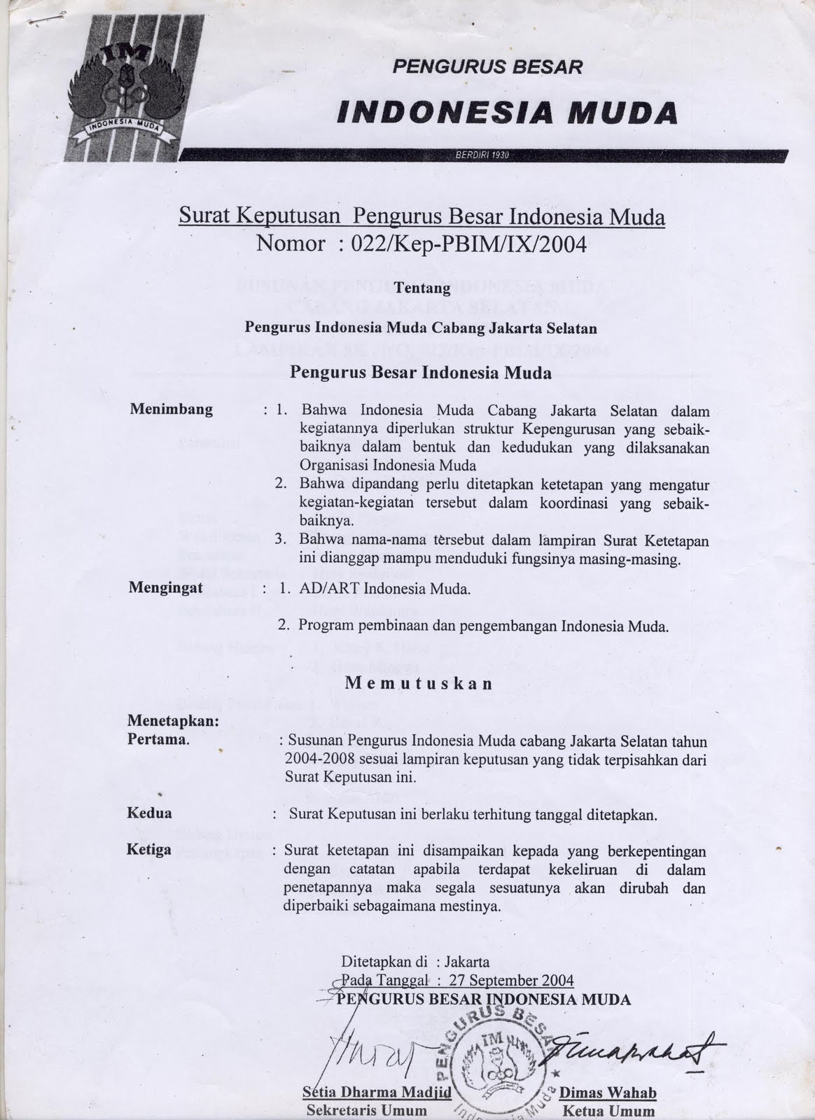 Surat Keputusan