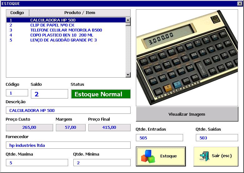 Controle De Estoque Serial