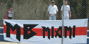 En  el  Estadio del  Independiente  apoyando  al  Albo