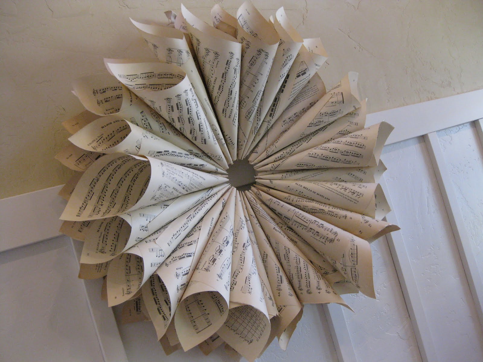 Primp Junktion Vintage Sheet Music Wreath Tutorial