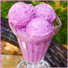 Lemon Balm Berry Ice Cream