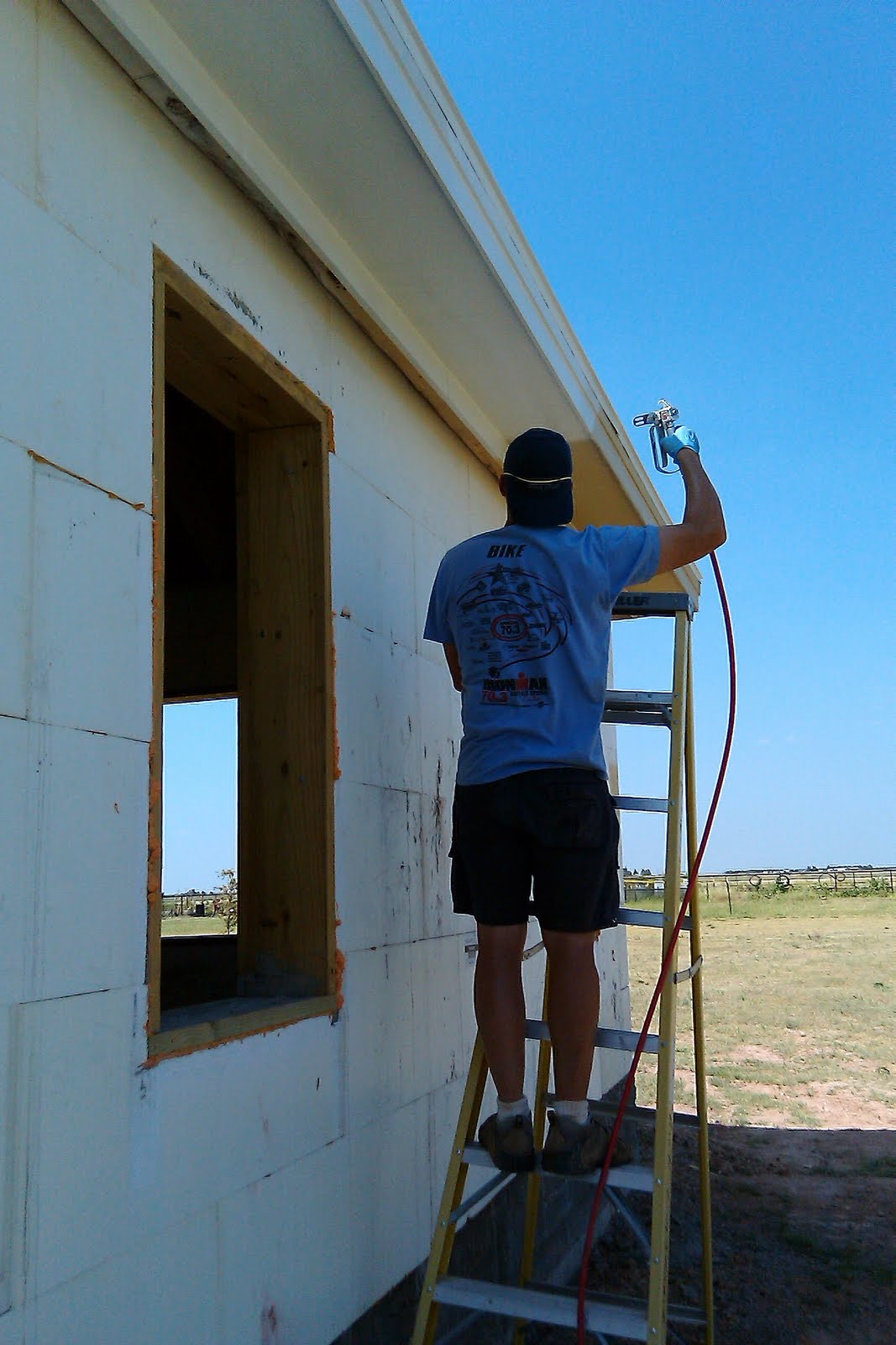 Rick & Lori 08292010 Painting eaves and soffits