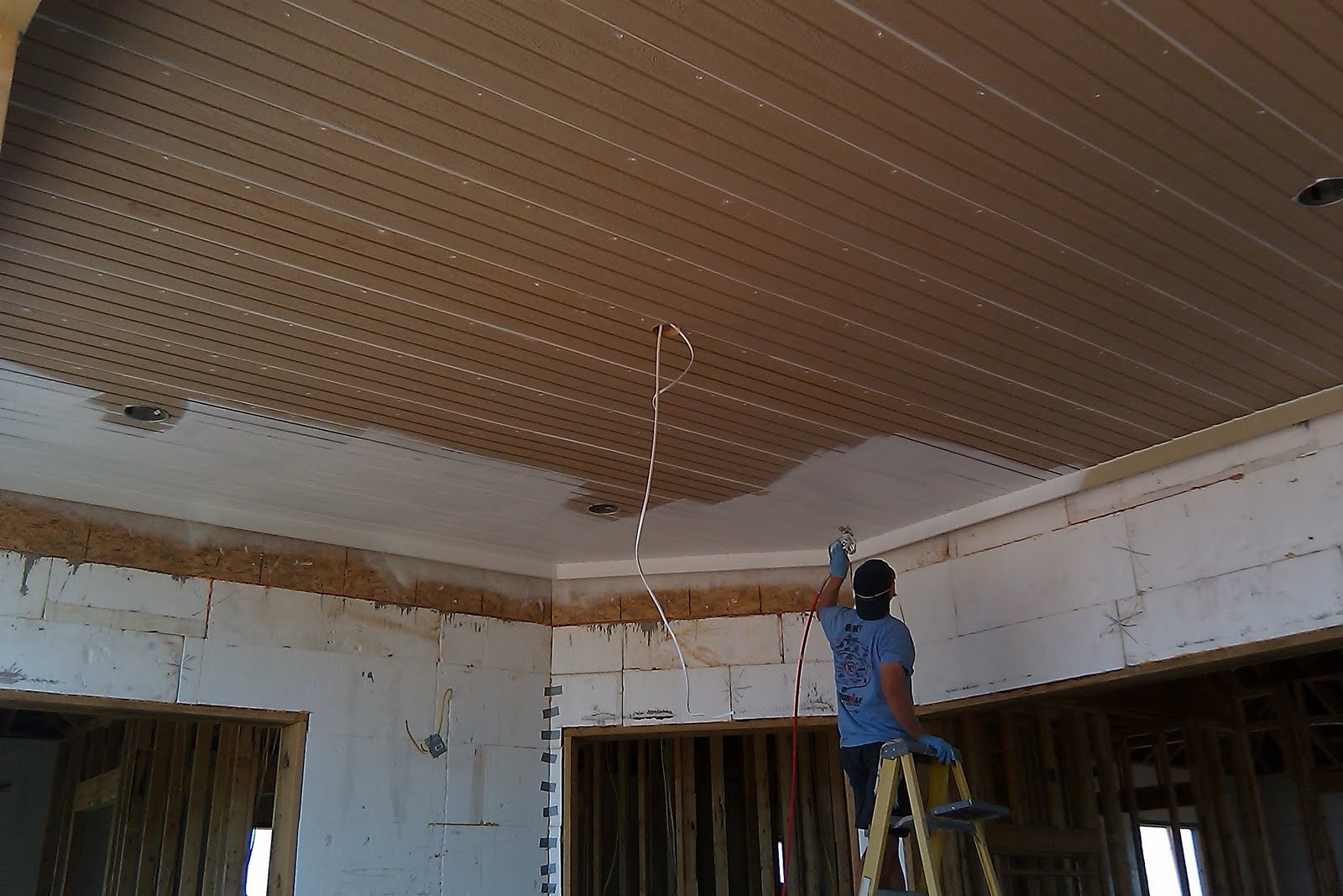 Rick & Lori 08292010 Painting eaves and soffits