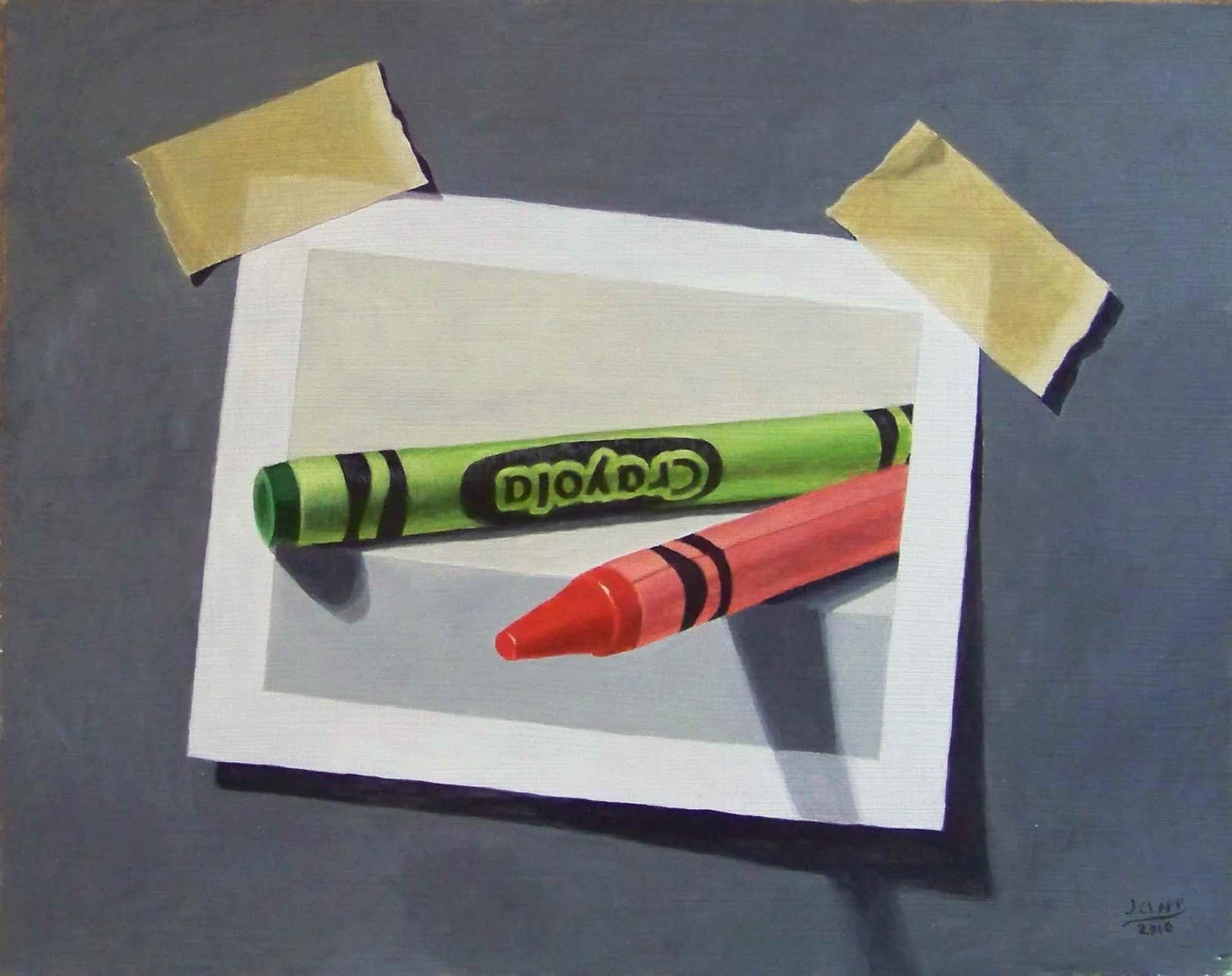 CAPTURE A MOMENT WITH PAINT(and pencil) ART WORK BY JCLAPPART "Two