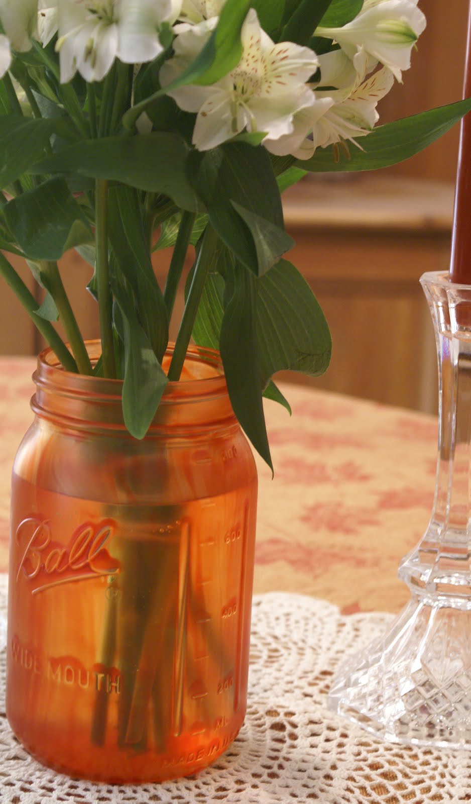 Count It All Joy! Painted Ball Jar Flower Vase