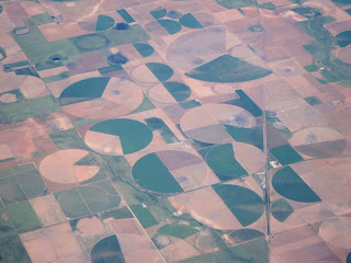 photo of West Texas crop circles