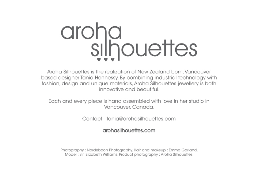Aroha Silhouettes Stainless Phantasmal jewellery lookbook catalogue