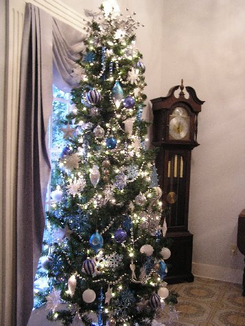 Kathy K Blue and Silver Tree