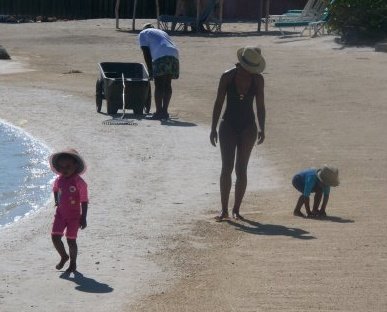 On the beach