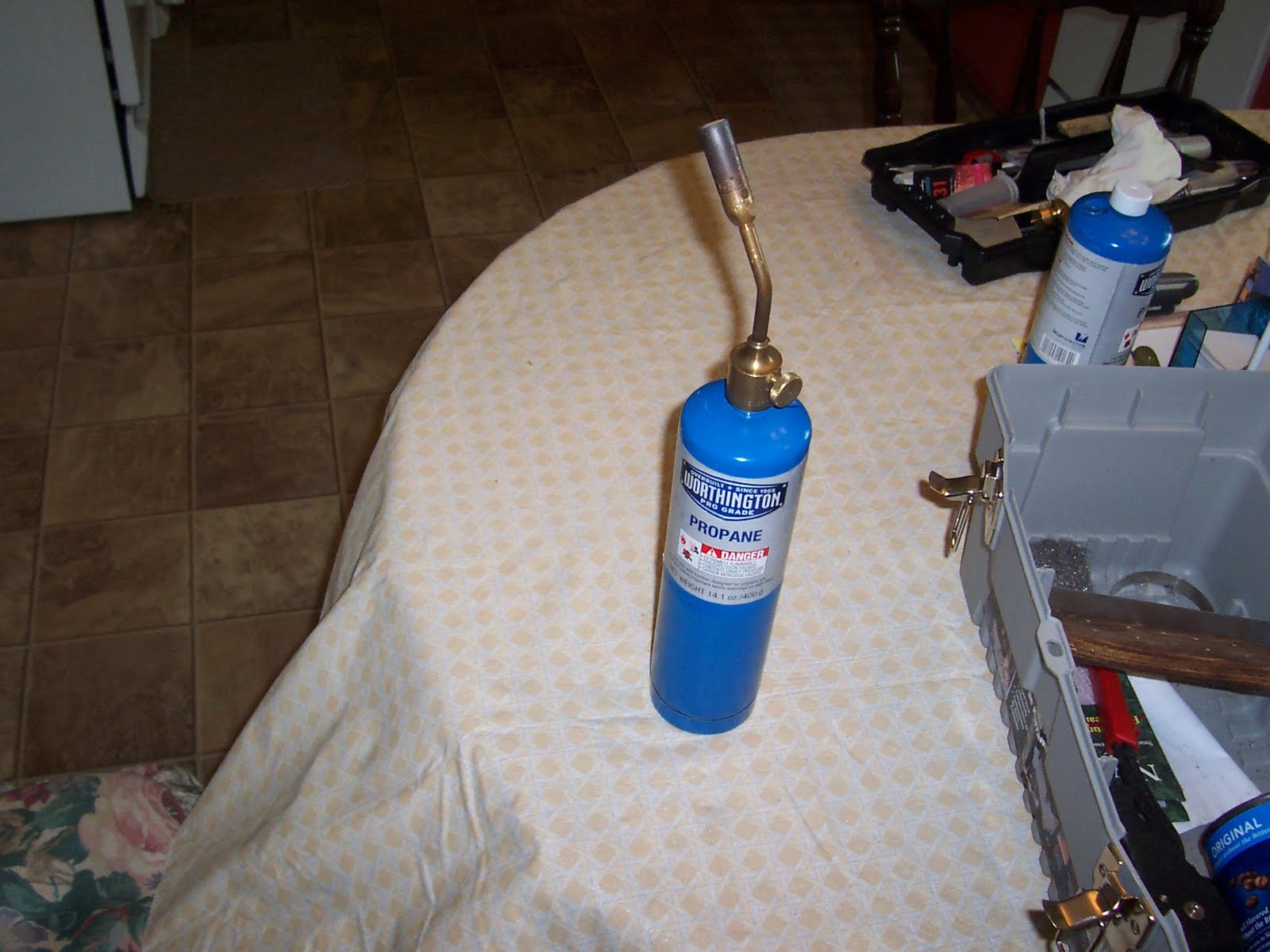 The retired Professor and now fisherman! Playing With Fire! Making