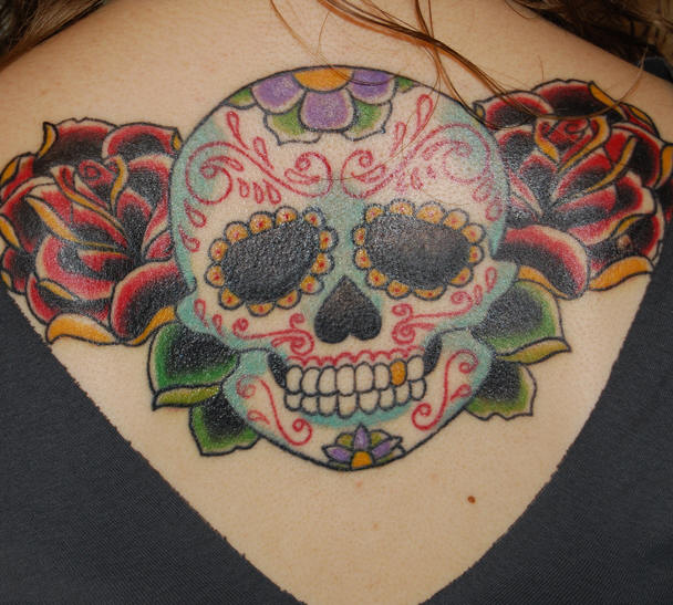 Extreme Mexican Sugar Skull tattoo Pictures Posted by rombenk at 1143 AM