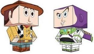 Free Paper Crafts and Models: Toy Story Cubeecrafts