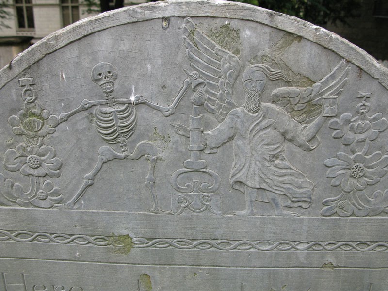 Zipperfoot Boston headstones