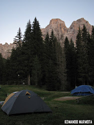Camping en los Dolomitas