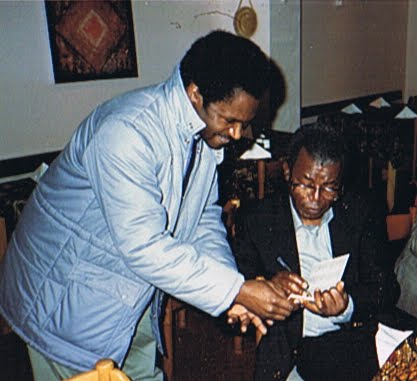 Author and Chinua Achebe