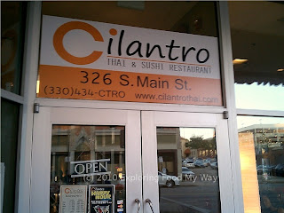 Entrance to Cilantro Thai and Sushi Restaurant Entrance to Cilantro Thai and Sushi Restaurant