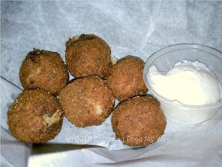 Sauerkraut Balls with Horseradish Sour Cream Sauerkraut Balls with Horseradish Sour Cream