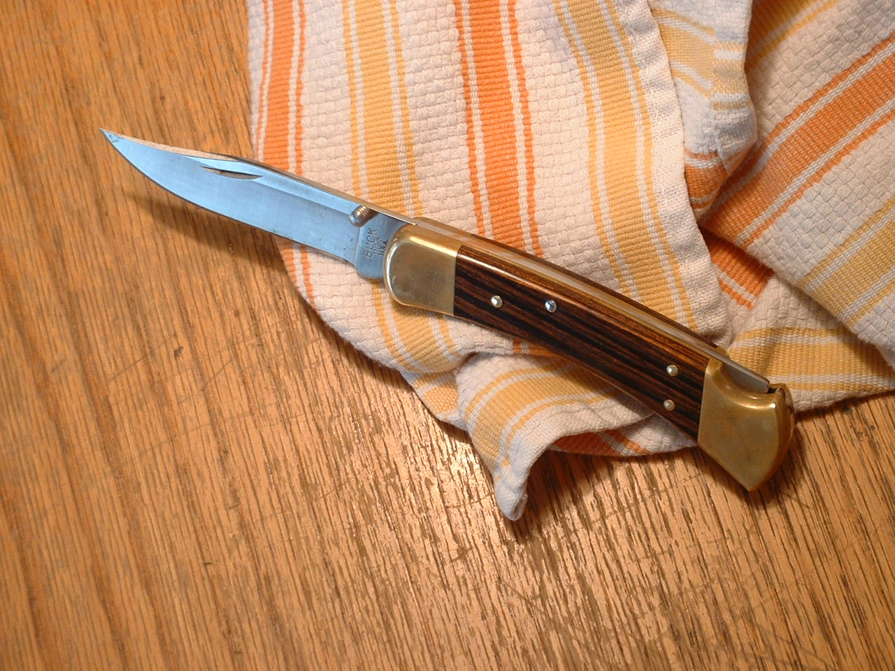 STRsBack Yard Knife Works Buck 110 Upgrade adding thumb stud and