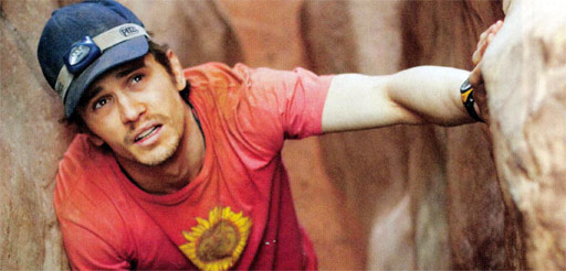 Here's a first picture of the upcoming movie 127 Hours: