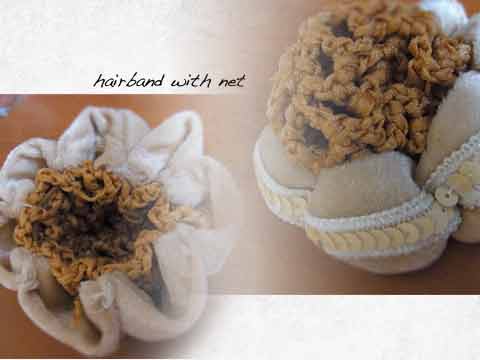hairband with net hairband with net