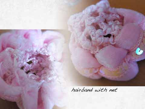 hairband with net hairband with net